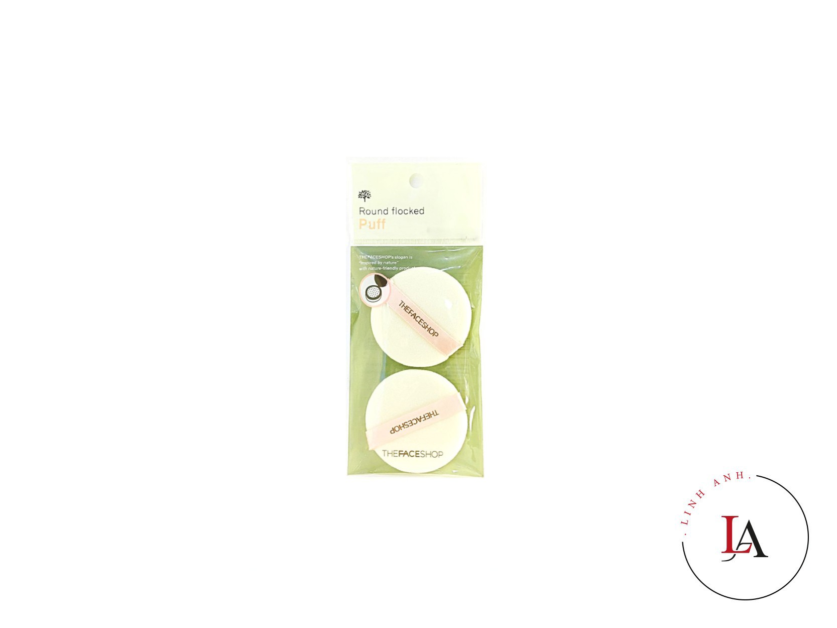 Bông phấn The Face Shop 2 miếng tròn